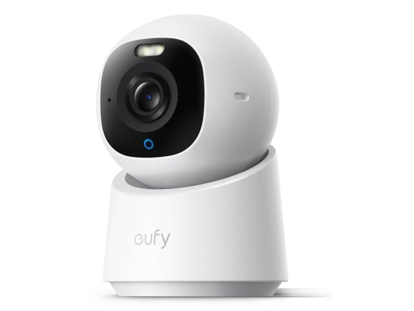 Eufy Indoor Cam E30, IP-sikkerhetskamera, Innendørs, Trådløs, Tak/vegg/stang, Hvit, Kuppel