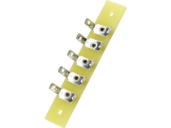 TRU COMPONENTS Loddeliste enkeltrække Samlet antal poler 5 Epoxyd (L x B x K) 59 x 10 x 1.6 mm 1 stk 1 stk