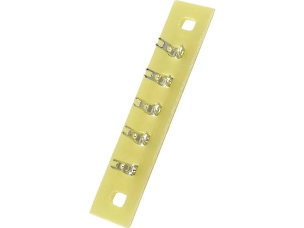TRU COMPONENTS Yksirivinen juotosnauha Napojen kokonaismäärä 5 Epoksi (L x S x K) 45 x 9 x 1,5 mm 1 kpl 1 kpl