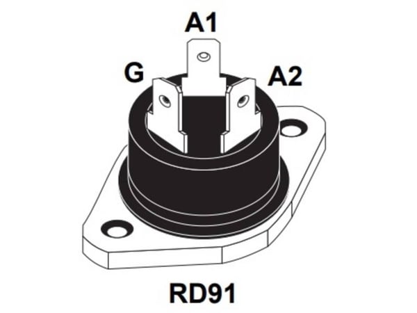 STMicroelectronics BTA40-600B Tyristori (SCR) - TRIAC RD91 40 A 600 V