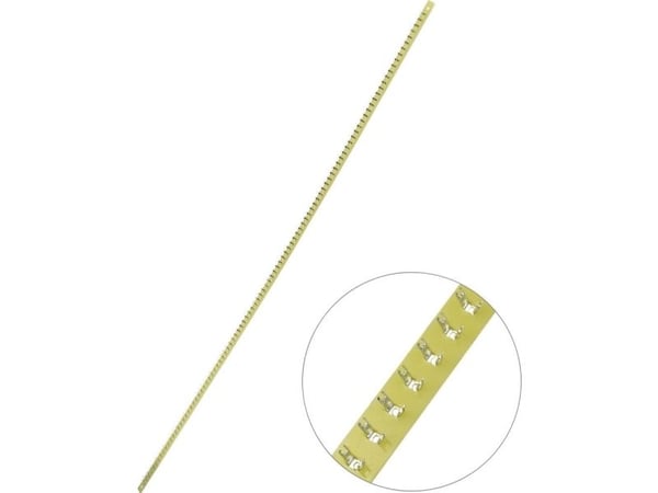 TRU COMPONENTS Loddeliste enkeltrække Samlet antal poler 100 Epoxyd (L x B x K) 620 x 9 x 1.5 mm 1 stk 1 stk