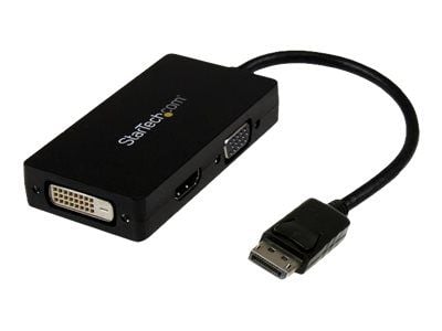 Startech 3 in 1 DisplayPort Multi Video Adapter Converter - 1080p DP Laptop to HDMI VGA or DVI Monitor or Projector Display (DP2VGDVHD) - Video ada...