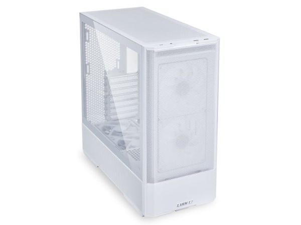 Lian Li Lancool 207, Midi Tower, PC, Hvit, ATX, Micro ATX, Mini-ITX, Stål, Herdet glass, Spilling