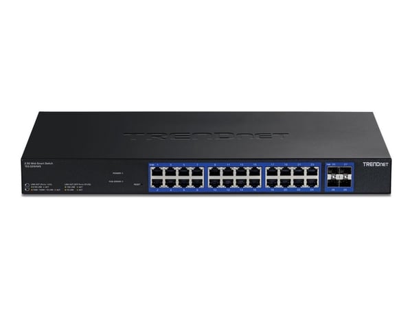TRENDnet TEG-3284WS - Version v1.0R - switch - multi-gigabit webb - smart - 24 x 10/100/1000/2.5G + 4 x 10 Gigabit SFP+ - rackmonterbar - TAA-kompa...