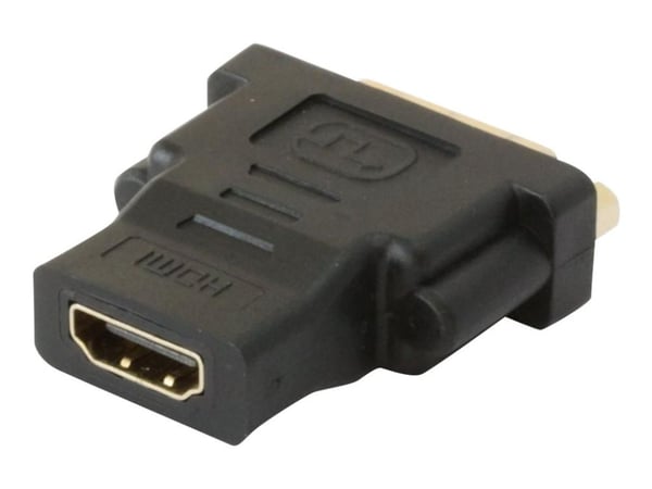 TECHly - Video adapter - dobbeltlenke - HDMI hunn til DVI-D hunn - skjermet - svart