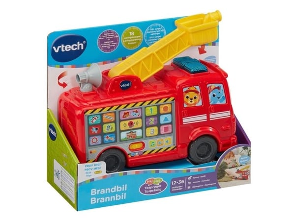 Vtech Rescue Buddies brandbil DK/NO