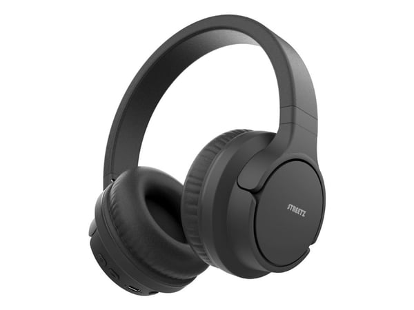 Streetz BT510-BLK, Trådløs, Samtaler/musikk, 205 g, Hodesett, Svart