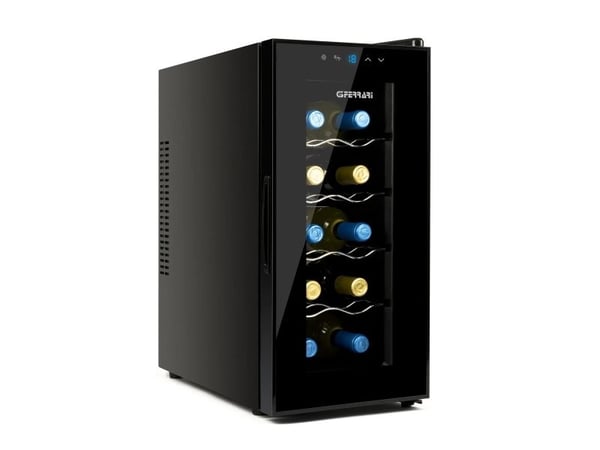 G3 Ferrari RISERVETTA 10, Termoelektrisk Vinkjøler, Frittstående, 10 flasker, E, Innebygd lys, Svart