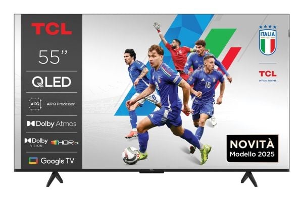 TCL 55P7K - 55" Diagonalklasse (54.5" synlig) - P7K Series LED-bakgrunnsbelyst LCD TV - QLED - Smart TV - Google TV - 4K UHD (2160p) 3840 x 2160 - ...