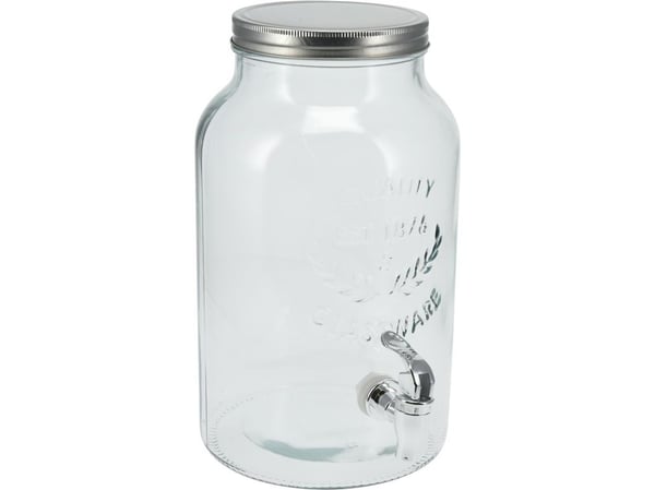 Excellent Houseware glassbeholder med kran, 5,5 l