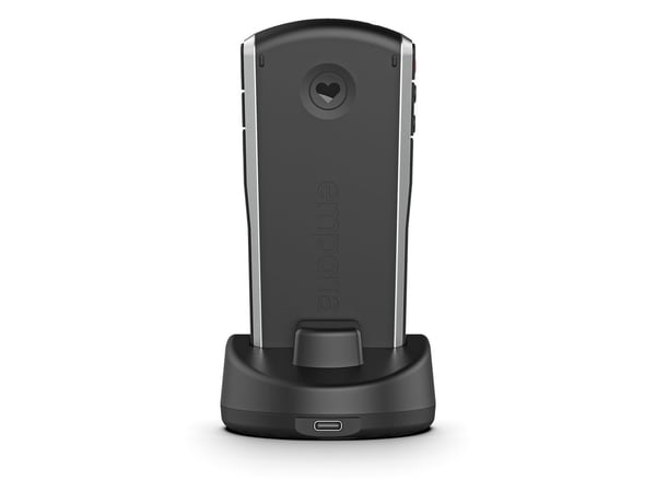 Emporia SIMPLICITY, Perusmalli, 5,08 cm (2"), 220 x 176 pikseliä, Bluetooth, 1200 mAh, musta, Hopea