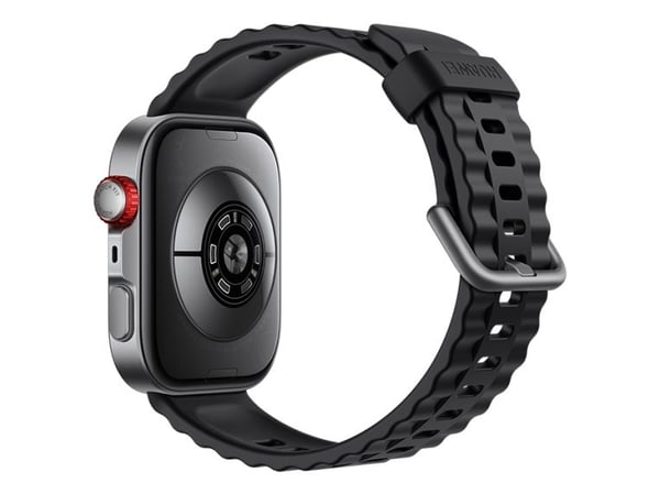 Huawei Watch Fit 4 Pro - Aluminiumslegering - smartklokke med stropp - fluorelastomer - svart - håndleddstørrelse: 130-210 mm - display 1.82" - Blu...