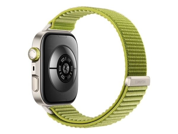 Huawei Watch Fit 4 Pro - Aluminiumslegering - smartklokke med stropp - nylon - grønn - håndleddstørrelse: 130-210 mm - display 1.82" - Bluetooth - ...