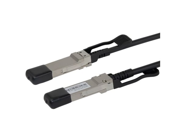 DELTACO - 40GBase-CU direkte tilkoblingskabel - QSFP+ til QSFP+ - 2 m - toakset - passiv - svart