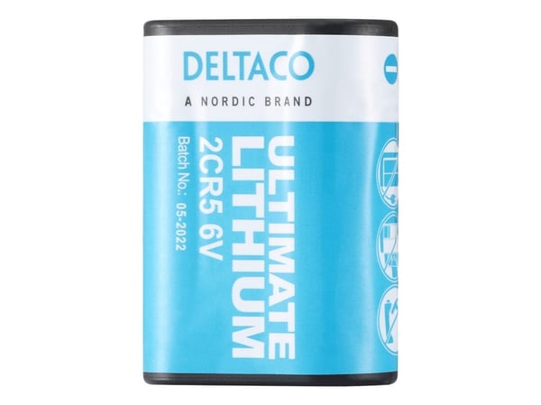 DELTACO Ultimate - Batteri 2CR5 - Li - blå