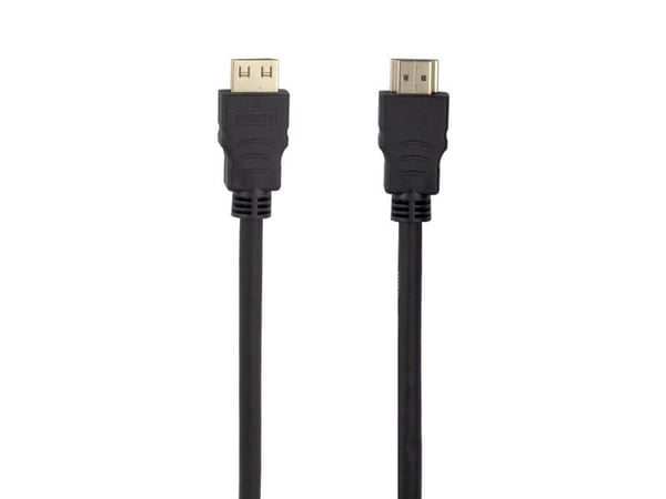 DELTACO - High Speed - HDMI-kabel med Ethernet - HDMI hann lås til HDMI hann lås - 5 m - svart - 4 K 30 Hz (3840 x 2160) støtte, fleksibel