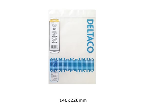 Deltaco GST18 virtajohto, GST18 uros - GST18 naaras, musta, 1m, 1 m, GST18, GST18, 230 V, 16 A