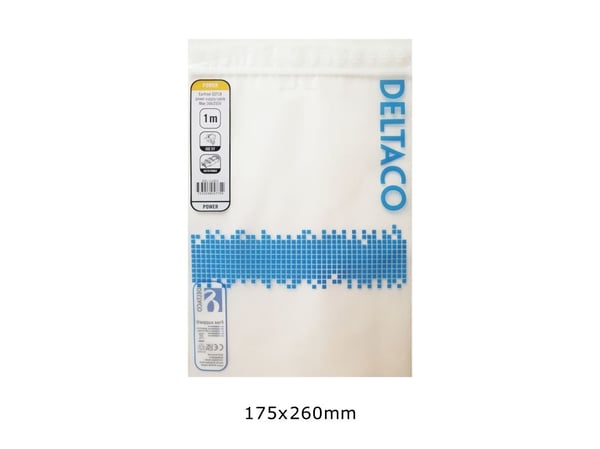 Deltaco GST18 virtajohto, CEE 7/7 - GST18 naaras, musta, 1m, 1 m, CEE 7/7, GST18