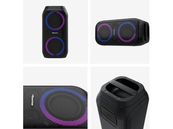 Hisense Party Rocket 160 - Selskapshøyttaler - 2.0-kanal - trådløs - Bluetooth - svart