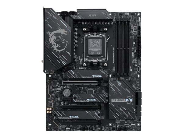 MSI X870E GAMING PLUS WIFI - Hovedkort - ATX - Socket AM5 - AMD X870E Chipset - USB4, USB-C 3.2 Gen 2x2, USB-C 3.2 Gen2, USB 3.2 Gen 2, USB 3.2 Gen...