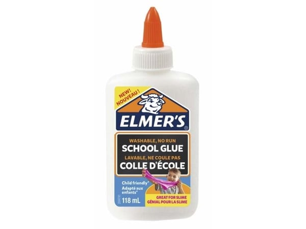 Skolelim Elmer's hvid 118 ml - vaskbart til slim