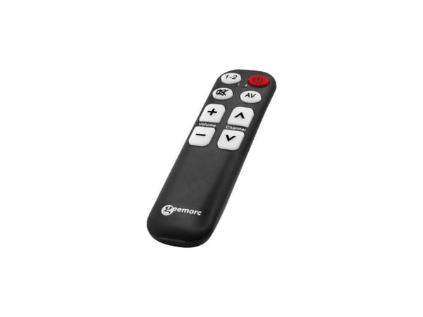 Geemarc TV5 - Fjernkontroll - 7 knapper - svart