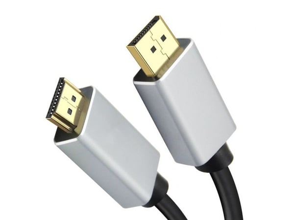 Helos 288455, 3 m, DisplayPort, HDMI, Hankjønn, Hankjønn, Rett