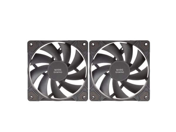 Mars Gaming MFPROX2, Tuuletin, 12 cm, 1200 RPM, Musta