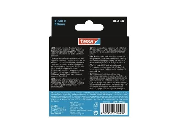 TESA Ultra Power, Gjennomsiktig, Reparering, Polypropylen (PP), Metall, PVC, Ru, Smooth (glatt), 35 N/cm