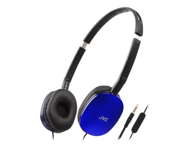 JVC HA-S160M-AU, Koblet med ledninger (ikke trådløs), Samtaler/musikk, 12 - 24000 Hz, 66 g, Hodesett, Blå