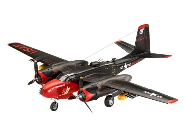 Revell 03823, Fly, Monteringssett, 1:48, B-26 Invader, Gutt, Ekspert