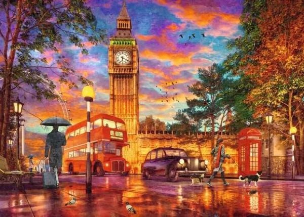 Ravensburger 12000184, 1000 stykker, By, 14 år