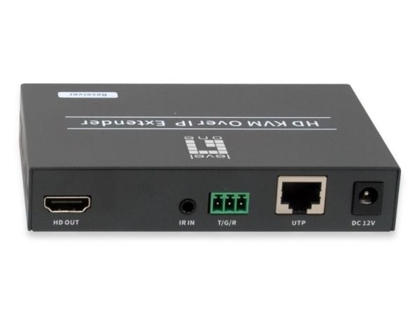 LevelOne HVE-6701R, 1920 x 1080 pikseliä, AV-vastaanotin, 150 m, Langallinen, Musta, HDCP
