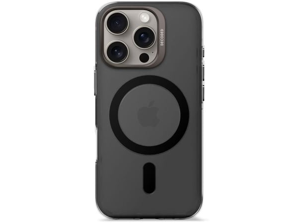 Decoded Clear Case, Etui, Apple, iPhone 16 Pro, 16 cm (6.3"), Svart, Gjennomsiktig