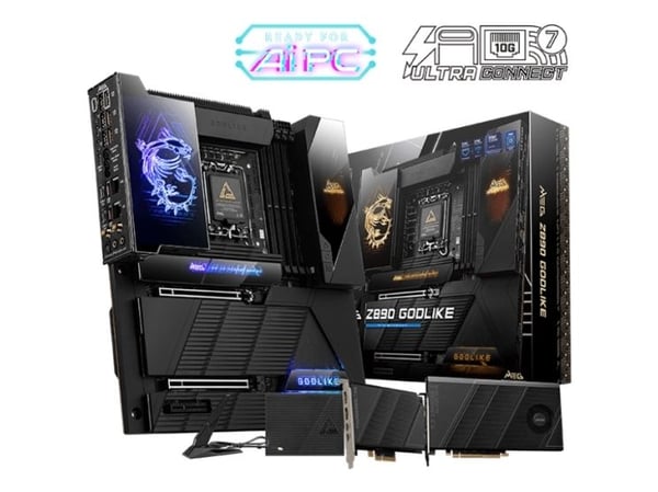 MSI MEG Z890 GODLIKE - Hovedkort - utvidet ATX (E-ATX) - LGA1851-sokkel - Z890 Chipset - USB4, USB 3.2 Gen 1, USB 3.2 Gen 2, USB-C 3.2 Gen 2x2, USB...