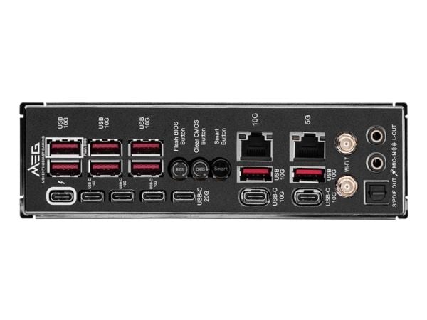 MSI MEG Z890 GODLIKE - Hovedkort - utvidet ATX (E-ATX) - LGA1851-sokkel - Z890 Chipset - USB4, USB 3.2 Gen 1, USB 3.2 Gen 2, USB-C 3.2 Gen 2x2, USB...