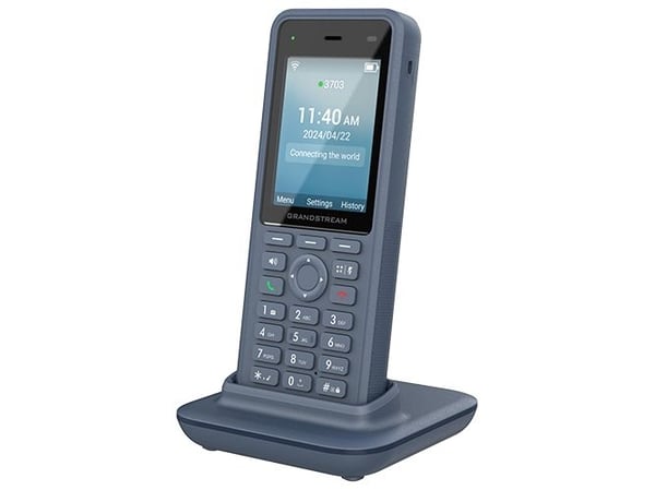 Grandstream WP836 - Trådlös VoIP-telefon - med Bluetooth interface - IEEE 802.11a/b/g/n/ac/ax (Wi-Fi) - 4-riktad samtalsförmåg - SIP - 3 linjer