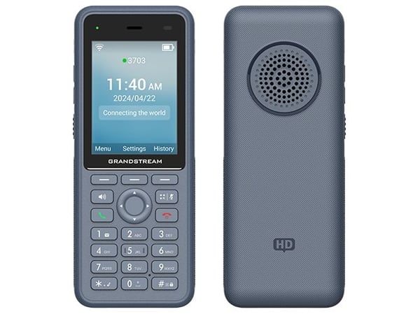 Grandstream WP836 - Trådlös VoIP-telefon - med Bluetooth interface - IEEE 802.11a/b/g/n/ac/ax (Wi-Fi) - 4-riktad samtalsförmåg - SIP - 3 linjer