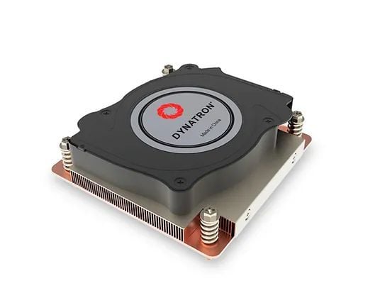 Inter-Tech Q-7 - Prosessorkjøler - active - 12 V - (for: LGA1700) - kobber med dampkammerbase - 80 mm - 1U