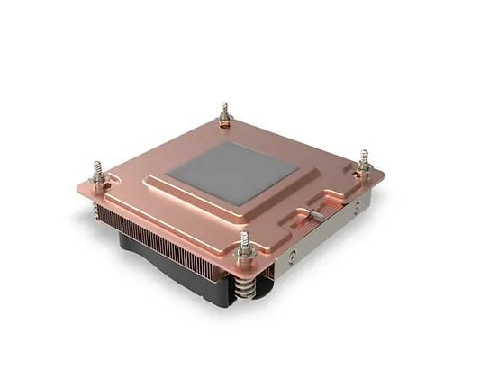 Inter-Tech Q-7 - Prosessorkjøler - active - 12 V - (for: LGA1700) - kobber med dampkammerbase - 80 mm - 1U