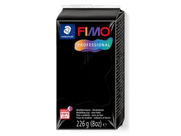 Staedtler FIMO 8042-9, Keramisk leire, Sort, 8 stykker, 110 °C, 30 min, Tyskland