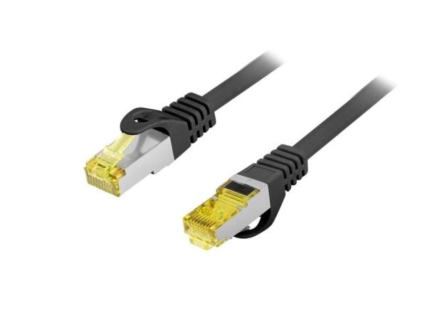 Equip 605103, 0,25 m, Cat6a, S/FTP (S-STP), RJ-45, RJ-45, Sort