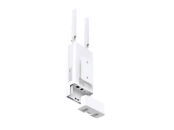 TP-Link TL-MR100-OUTDOOR, Wi-Fi 4 (802.11n), Enkeltbånd (2.4 GHz), Ethernet/bredbåndsforbindelse, 3G, 4G, Hvit