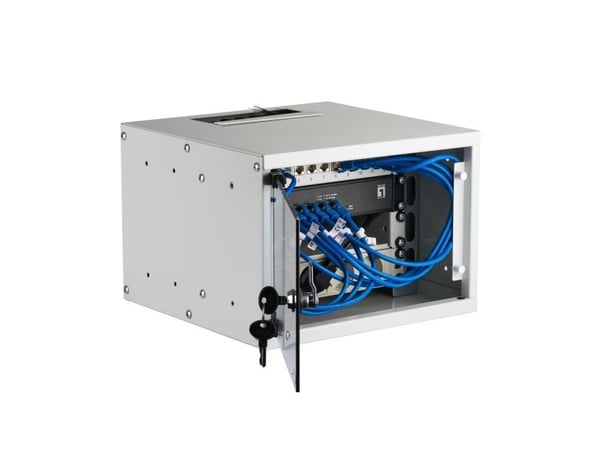 EFB Elektronik WGB-1004GR.30-SET1, Veggmonterbar hylle, 4U, 30 kg, Grå