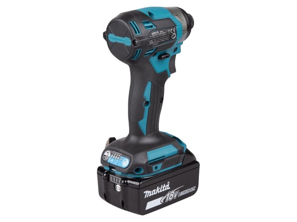 Makita DTD173RTJ, Slagtrekker, Pistolhåndtak, 1/4", Sort, Blå, 3600 RPM, 1100 RPM