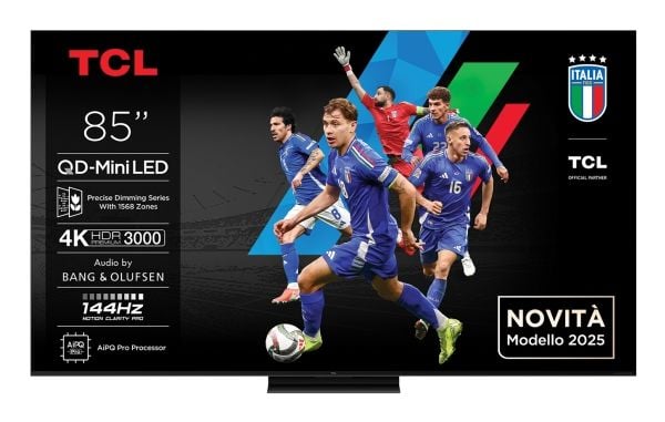 TCL 85C7K, 2,16 m (85"), 3840 x 2160 pikseliä, QD-Mini LED, Älytelevisio, Wi-Fi, Metallinen