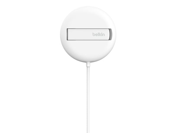 Belkin BoostCharge Pro - Trådløs ladepute - magnetisk + AC-strømadapter - 15 watt - Fast Charge - hvit