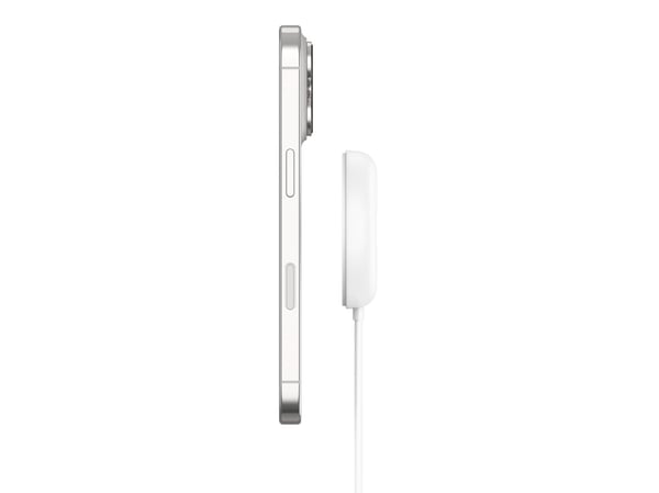 Belkin BoostCharge Pro - Trådløs ladepute - magnetisk + AC-strømadapter - 15 watt - Fast Charge - hvit