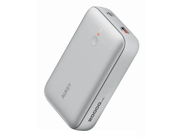 Aukey Powerbank Spark Mini 20000mAh 20W USB-C/USB-A hvit Aukey Powerbank Spark Mini 20000mAh 20W USB-C/USB-A hvit