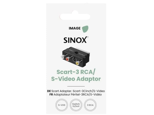 Sinox SOV01580, SCART (21-pin), 3 x RCA + S-Video, Hankjønn, Hunkjønn, Rett, Rett